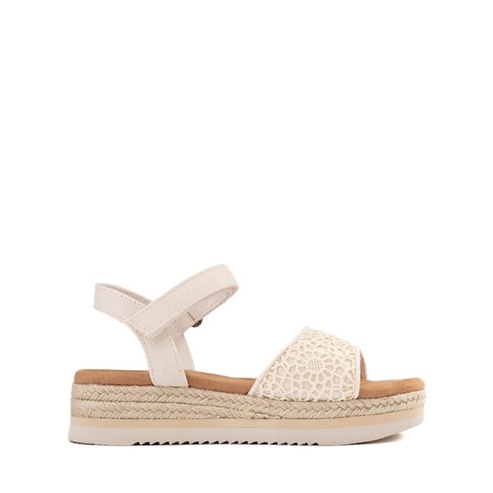 Toms Cream Crochet Espadrille Sandals - Picture 6 of 9